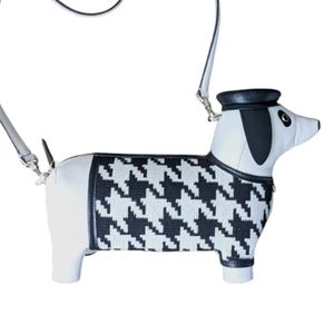 HOST PICK Kate Spade Limited Edition Hounds Tooth "Claude" Leather Crossbody Bag